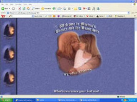 screen cap of Marina's site